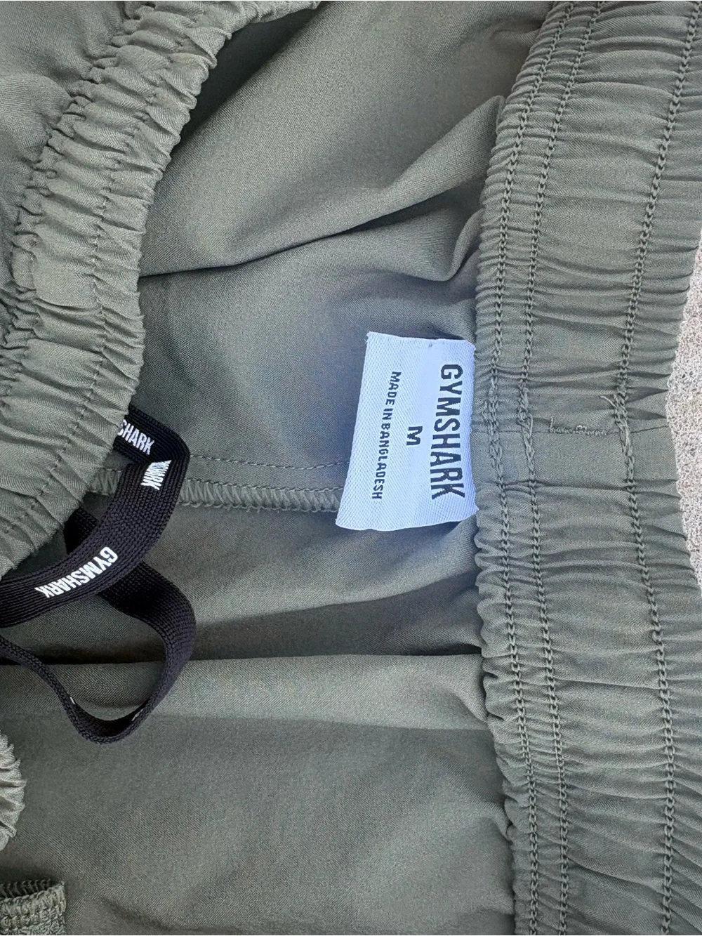 Gym shark Men's Olive Green Athletic Shorts